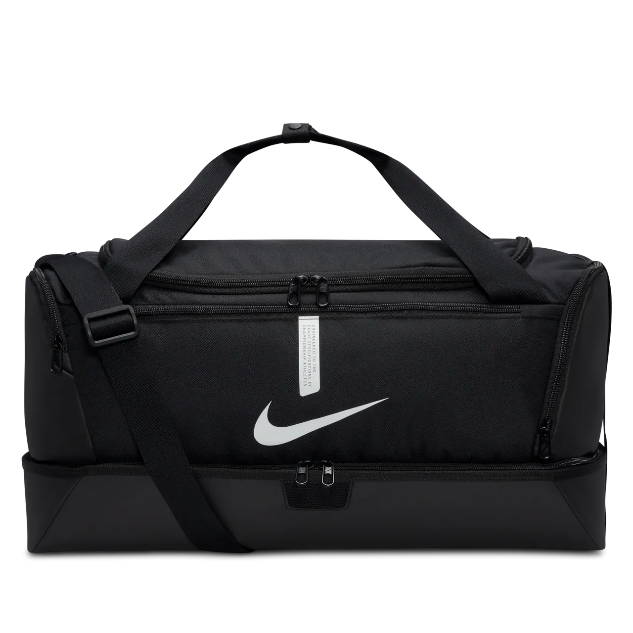 Nike Academy Team Football Hard-Case Duffel Bag (Medium, 37L) - Black - Polyester