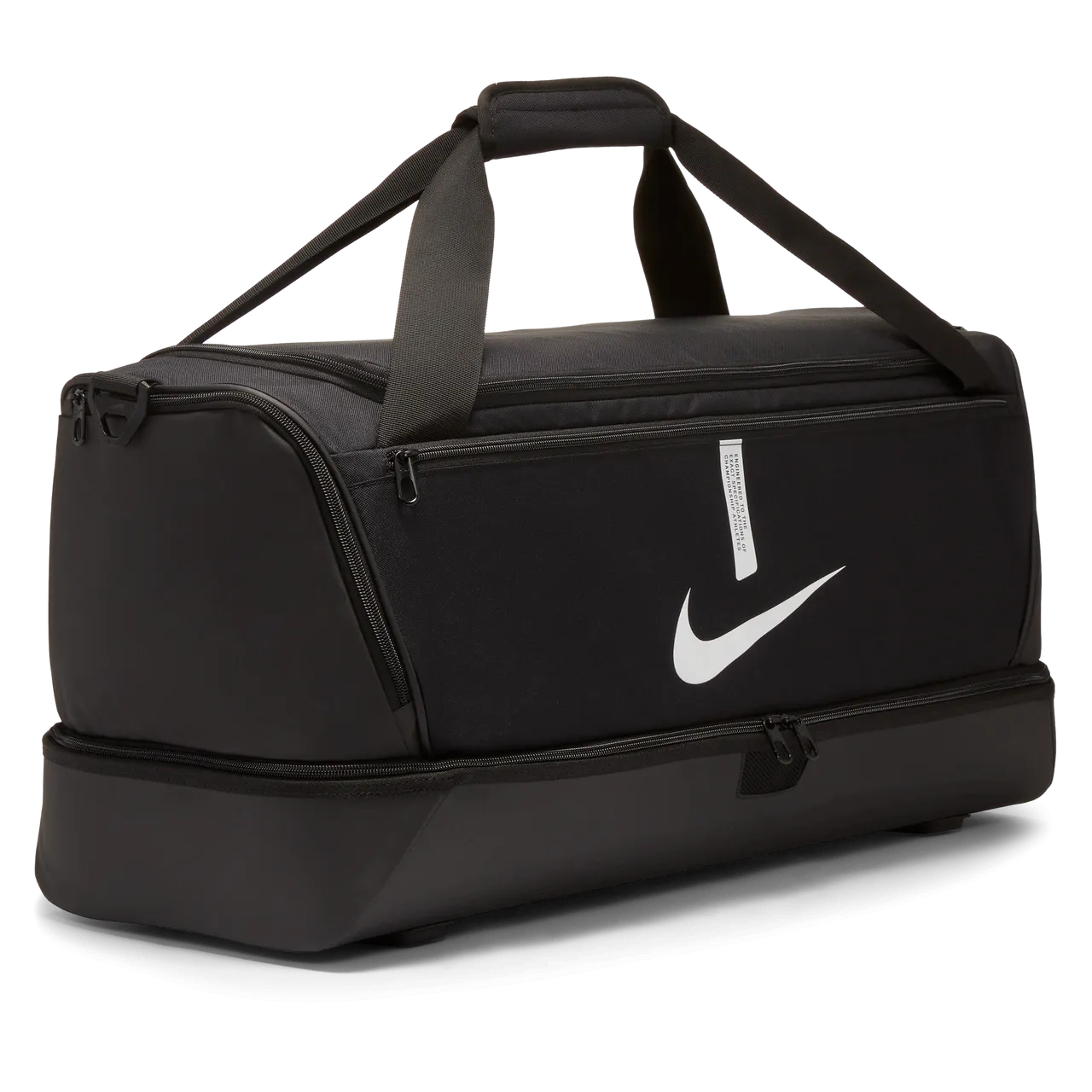 Nike Academy Team Football Hardcase Duffel Bag (Large, 59L) - Black - Polyester