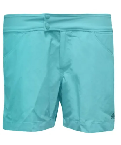 Nike ACG Womens Turn Up Button Shorts Casual Summer Light Blue 2442976 400 DD71 Textile