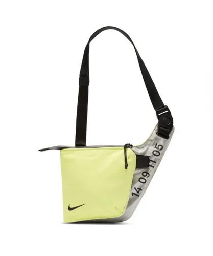 Nike Adjustable Straps Limelight Womens Crossbody Tech Bag BA5918 367 - Green Cotton - One Size
