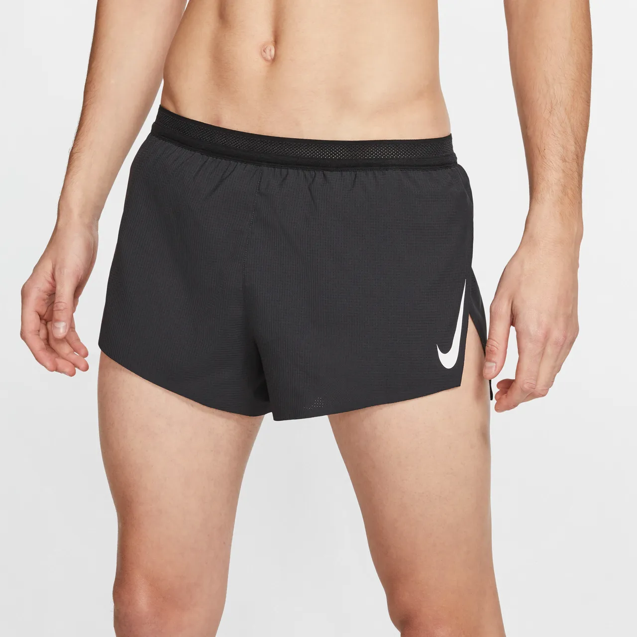 Nike AeroSwift Men's 5cm (approx.) Brief-Lined Racing Shorts - Black - Polyester