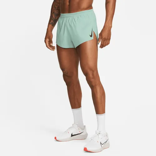 Nike AeroSwift Men's 5cm (approx.) Brief-Lined Racing Shorts - Green - Polyester