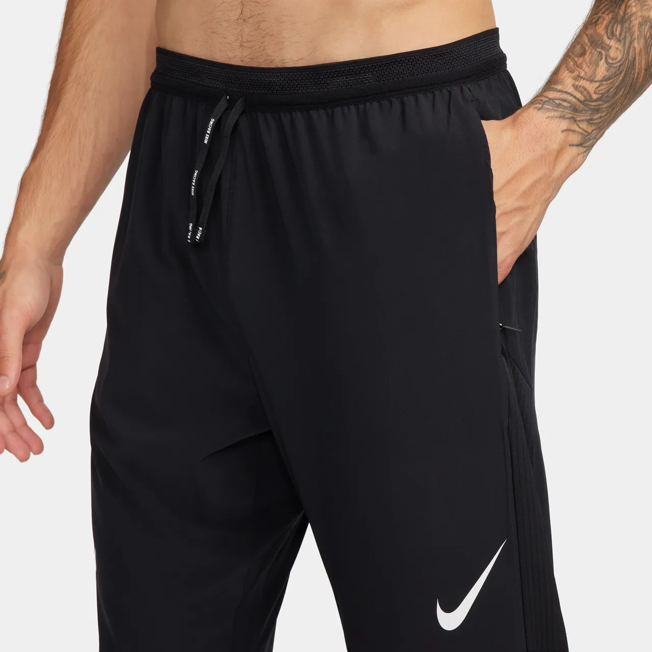 Nike AeroSwift Men's Dri-FIT ADV Running Trousers - Black - Polyester