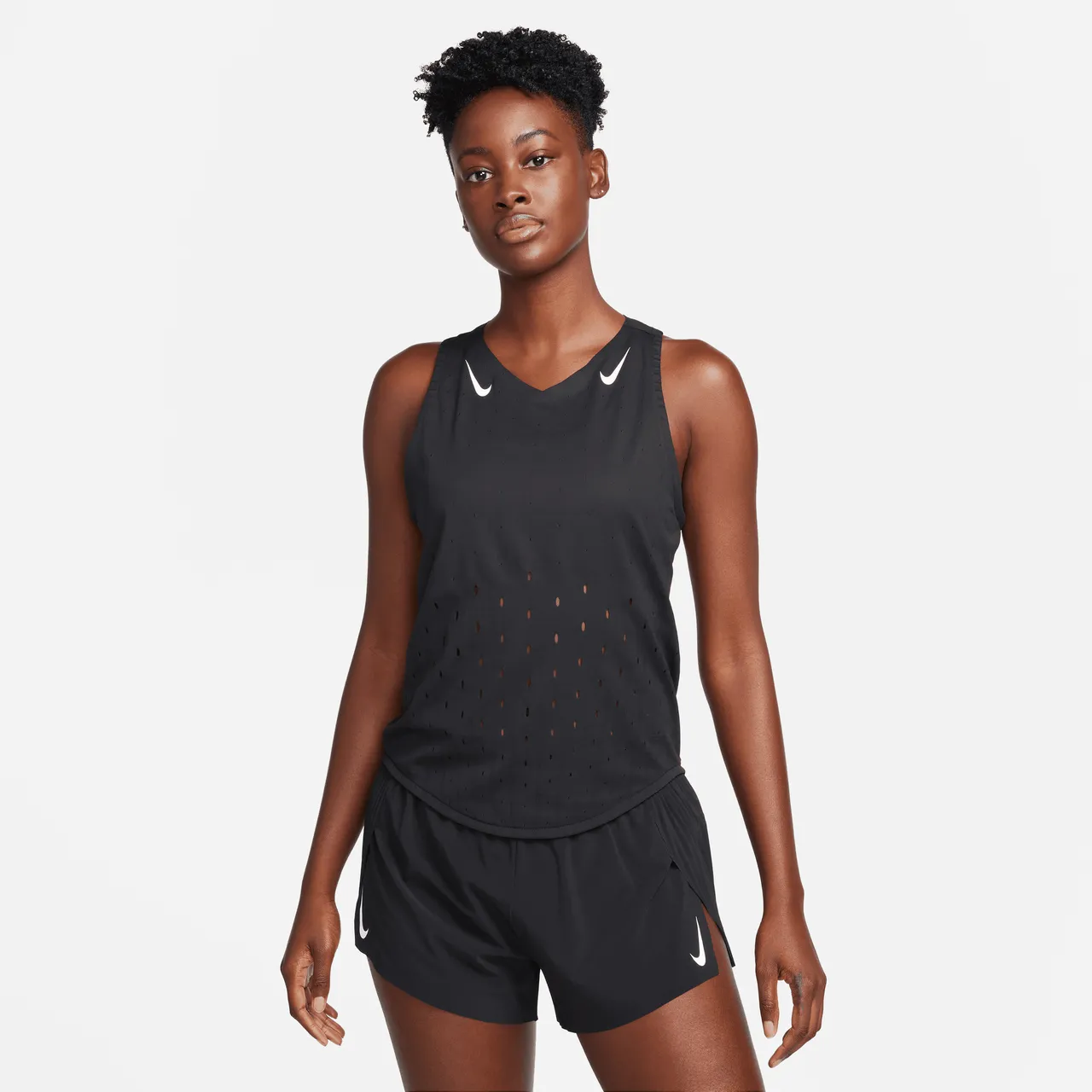 Nike AeroSwift Women's Dri-FIT ADV Running Vest - Black - Polyester