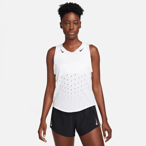 Nike AeroSwift Women's Dri-FIT ADV Running Vest - White - Polyester