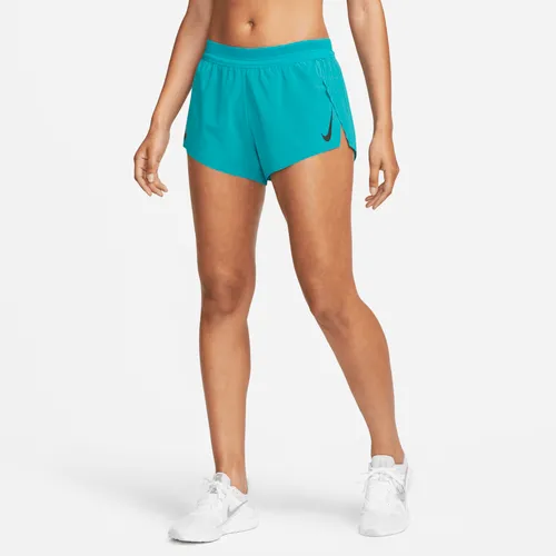 Nike AeroSwift Women's Running Shorts - Blue - Polyester