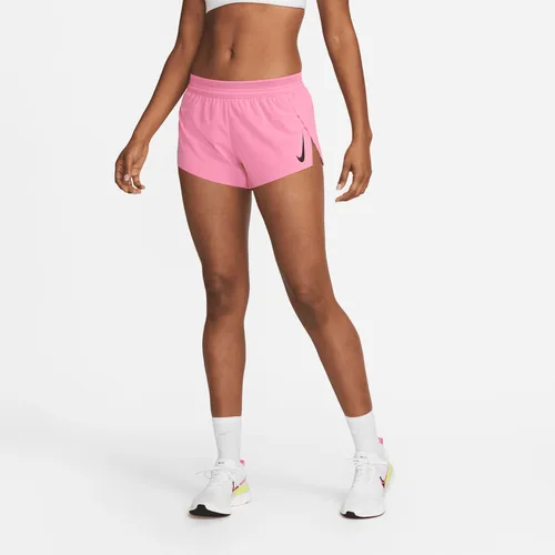 Nike AeroSwift Women's Running Shorts - Pink - Polyester