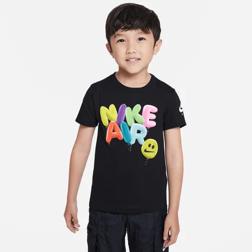 Nike Air Balloon Tee Younger Kids' T-Shirt - Black - Cotton