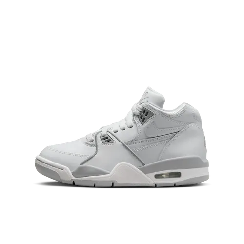 Nike Air Flight 89 Older Kids' Shoes - White - Leather