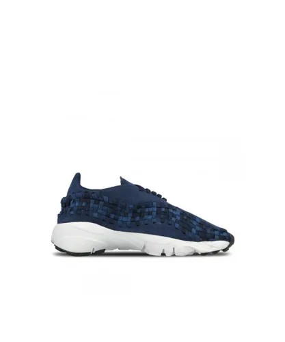 Nike Air Footscape Woven Lace Up Blue Synthetic Womens Trainers 875797 400
