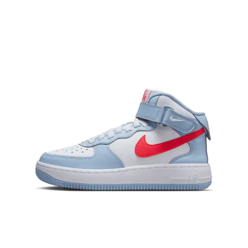 Nike Air Force 1 Mid EasyOn Older Kids' Shoes - Blue