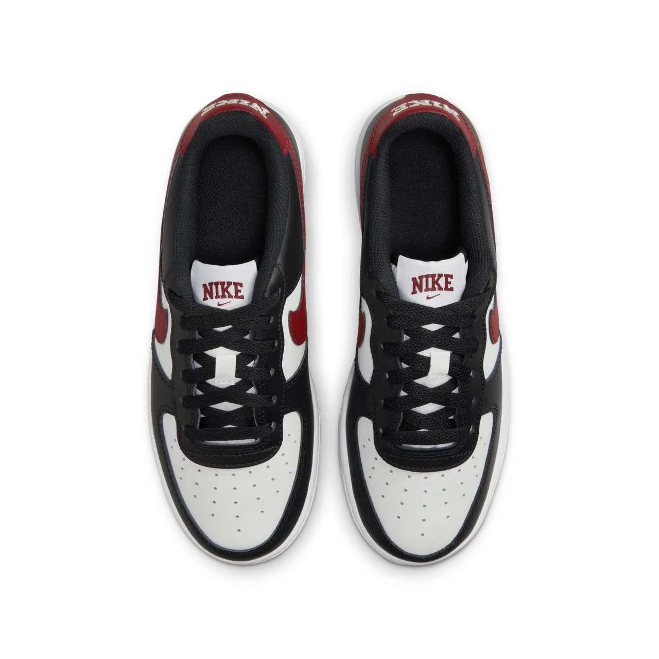 Nike Air Force 1 Older Kids' Shoes - Black - Leather