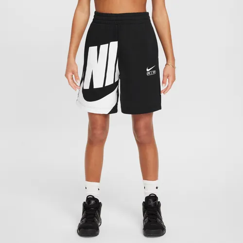 Nike Air Girls' French Terry Shorts - Black - Cotton