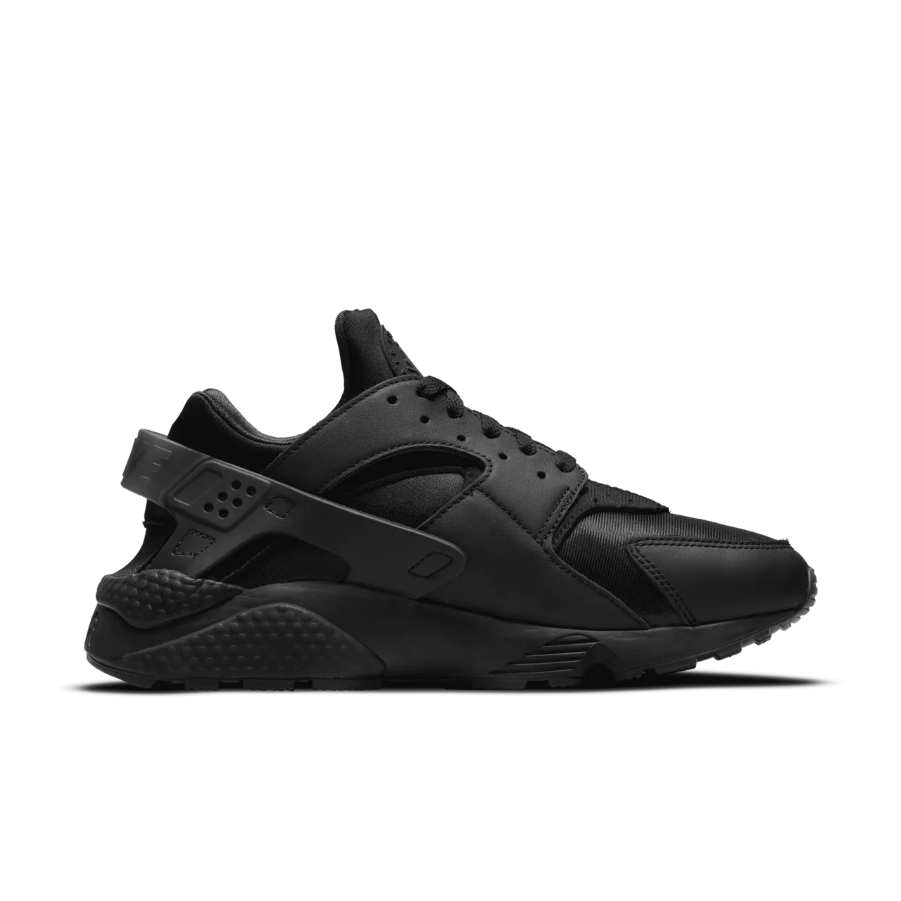 Nike Air Huarache Men's Shoes - Black - Leather