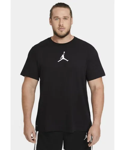 Nike Air Jordan Jumpman Mens Crew T Shirt in Black Jersey