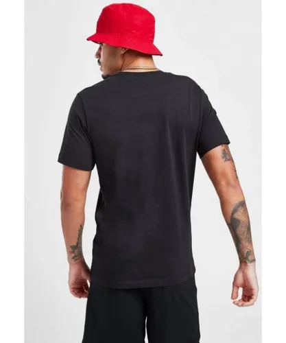 Nike Air Jordan Large Graphic Mens T Shirt in Black Jersey