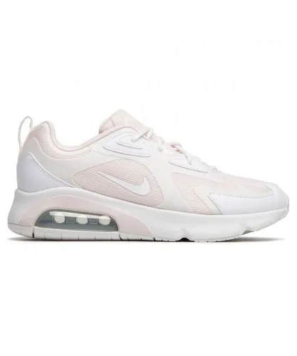 Nike Air Max 200 Lace-Up Pink Synthetic Womens Trainers AT6175 600