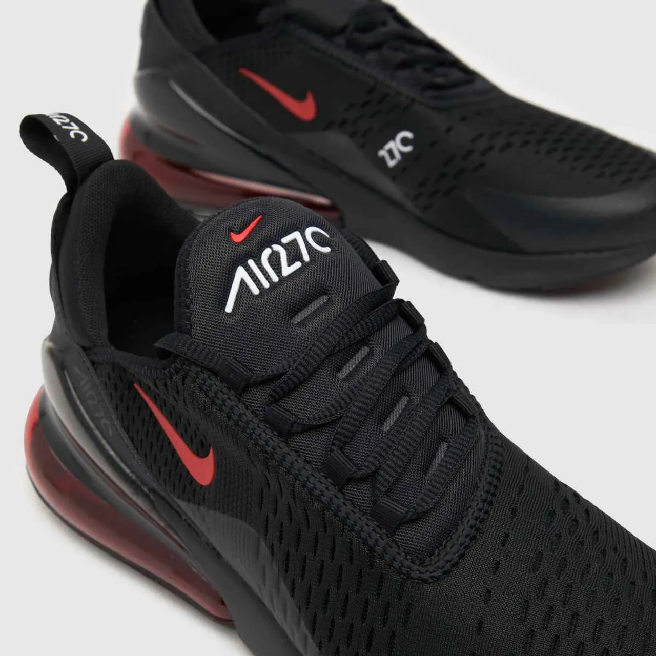 Nike Air Max 270 Trainers In Black & Red