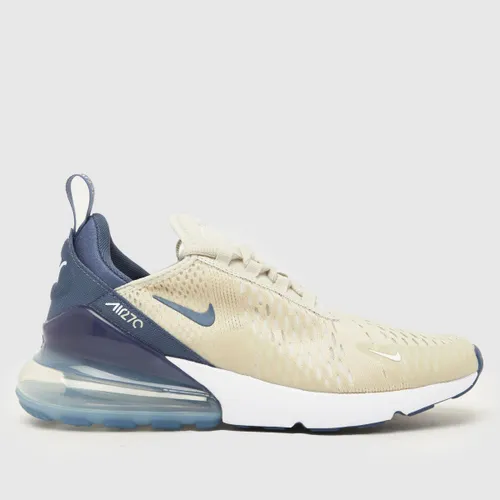 Nike Air Max 270 Trainers In Grey & Navy