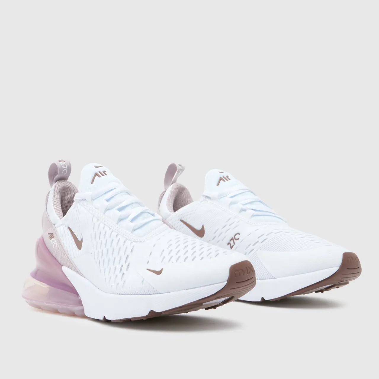 Nike air max 270 Trainers in White & Purple