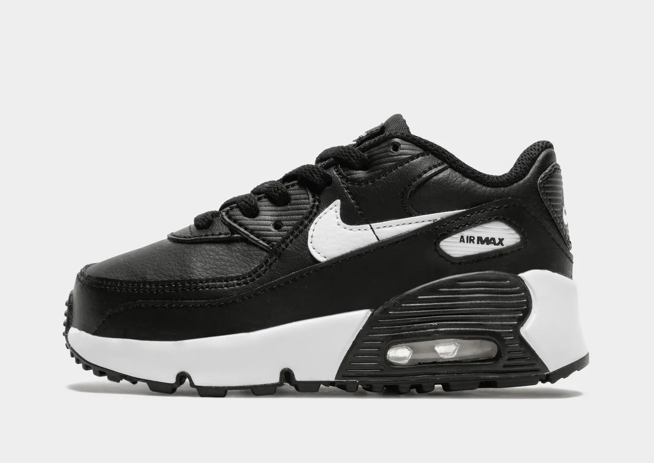 Nike Air Max 90 Leather Infant - Black - Womens