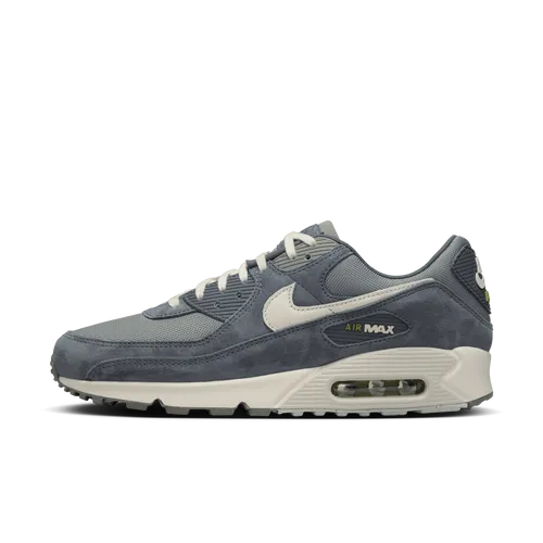 Nike Air Max 90 Premium Men's Shoes - Grey - Leather
