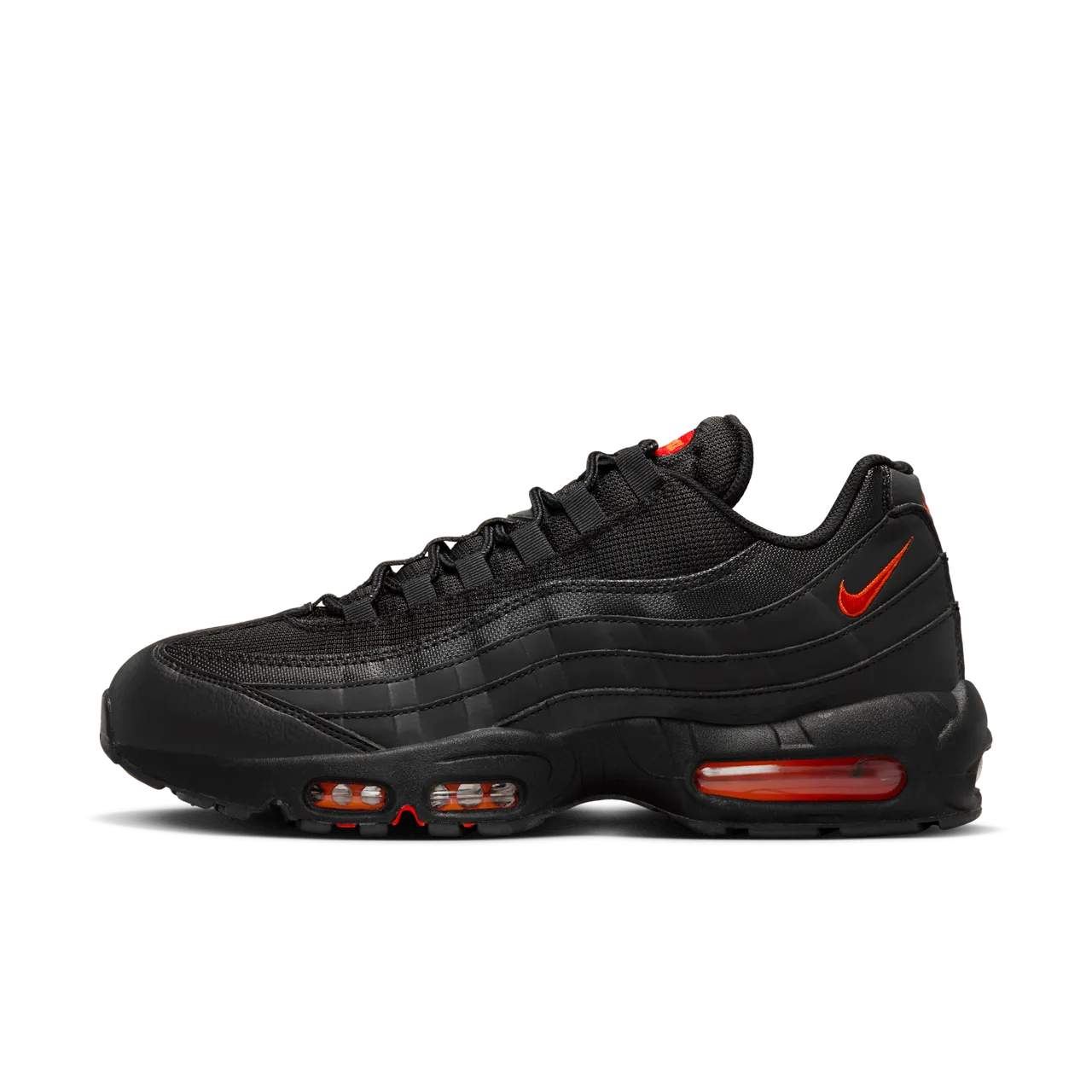 Nike Air Max 95 Men's Shoes - Black - Leather