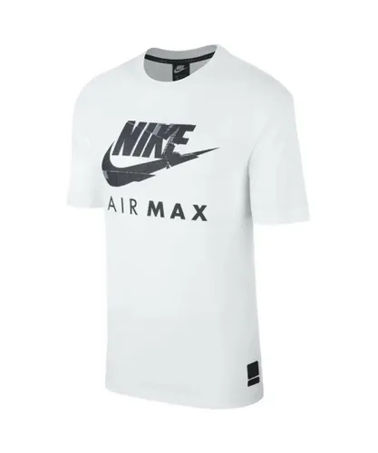 Nike Air Max Graphic Print Mens T Shirt White Cotton