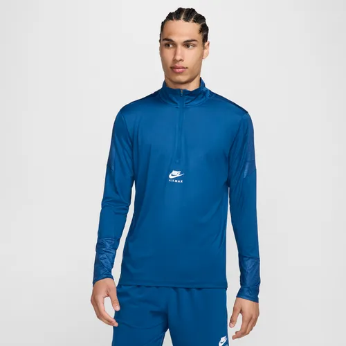 Nike Air Max Men's Dri-FIT 1/4-Zip Top - Blue - Polyester