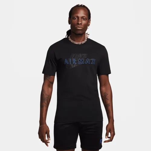 Nike Air Max Men's Short-Sleeve T-Shirt - Black - Cotton