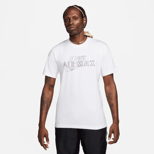 Nike Air Max Men's Short-Sleeve T-Shirt - White - Cotton