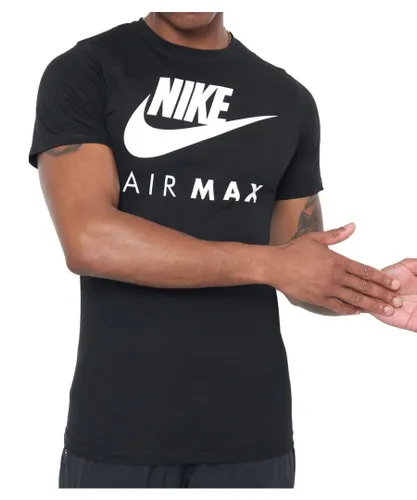 Nike Air Max Mens T Shirt Black Cotton
