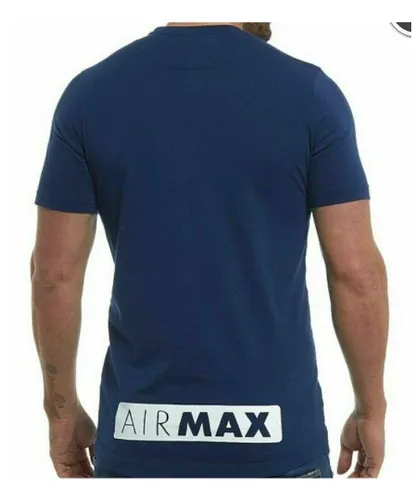 Nike Air Max Mens T Shirt Navy Cotton