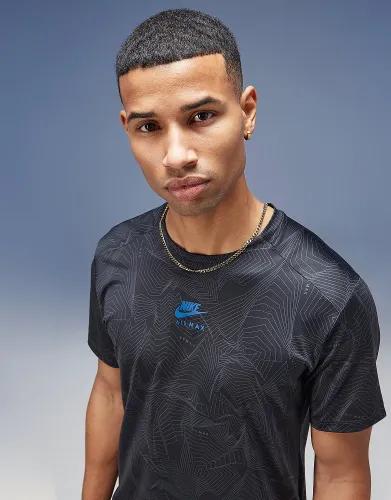 Nike Air Max Performance All Over Print T-Shirt - Black - Mens