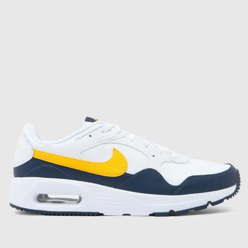 Nike air max sc Trainers in White & Yellow
