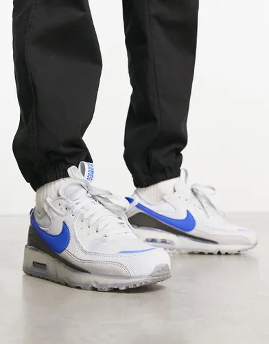 Nike Air Max Terrascape 90 trainers in white and blue-Grey