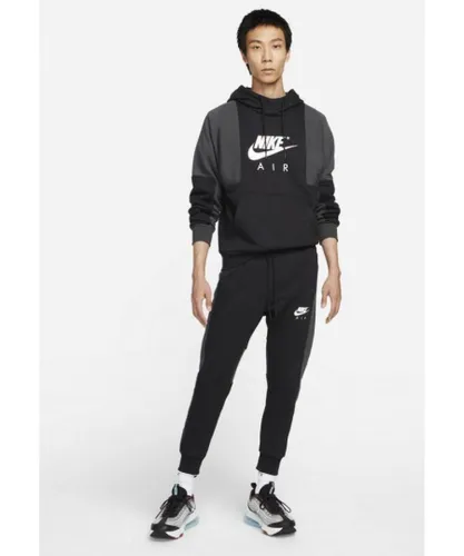 Nike Air Mens Contrast Tracksuit - Black Cotton