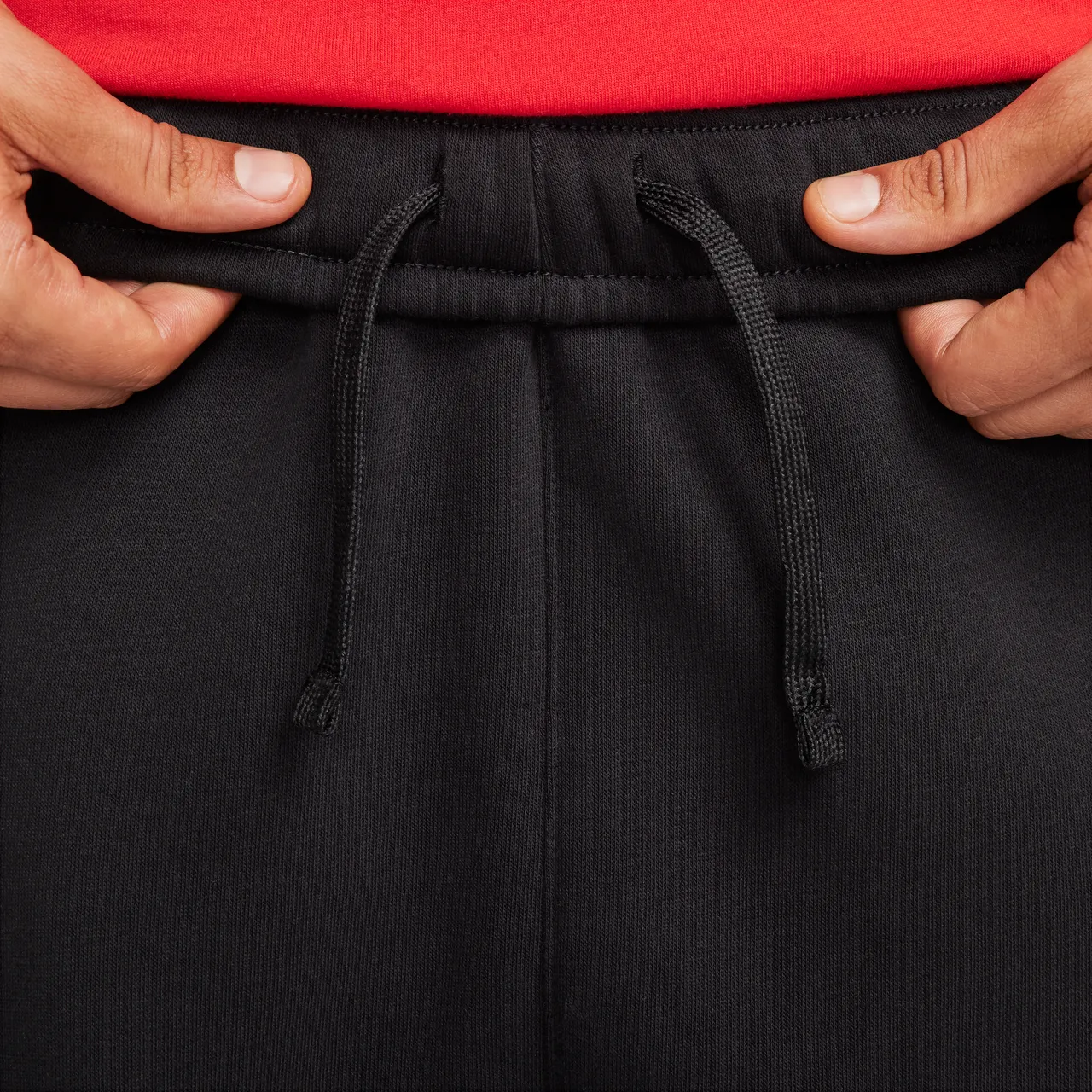 Nike Air Men's Fleece Cargo Trousers - Black - Cotton