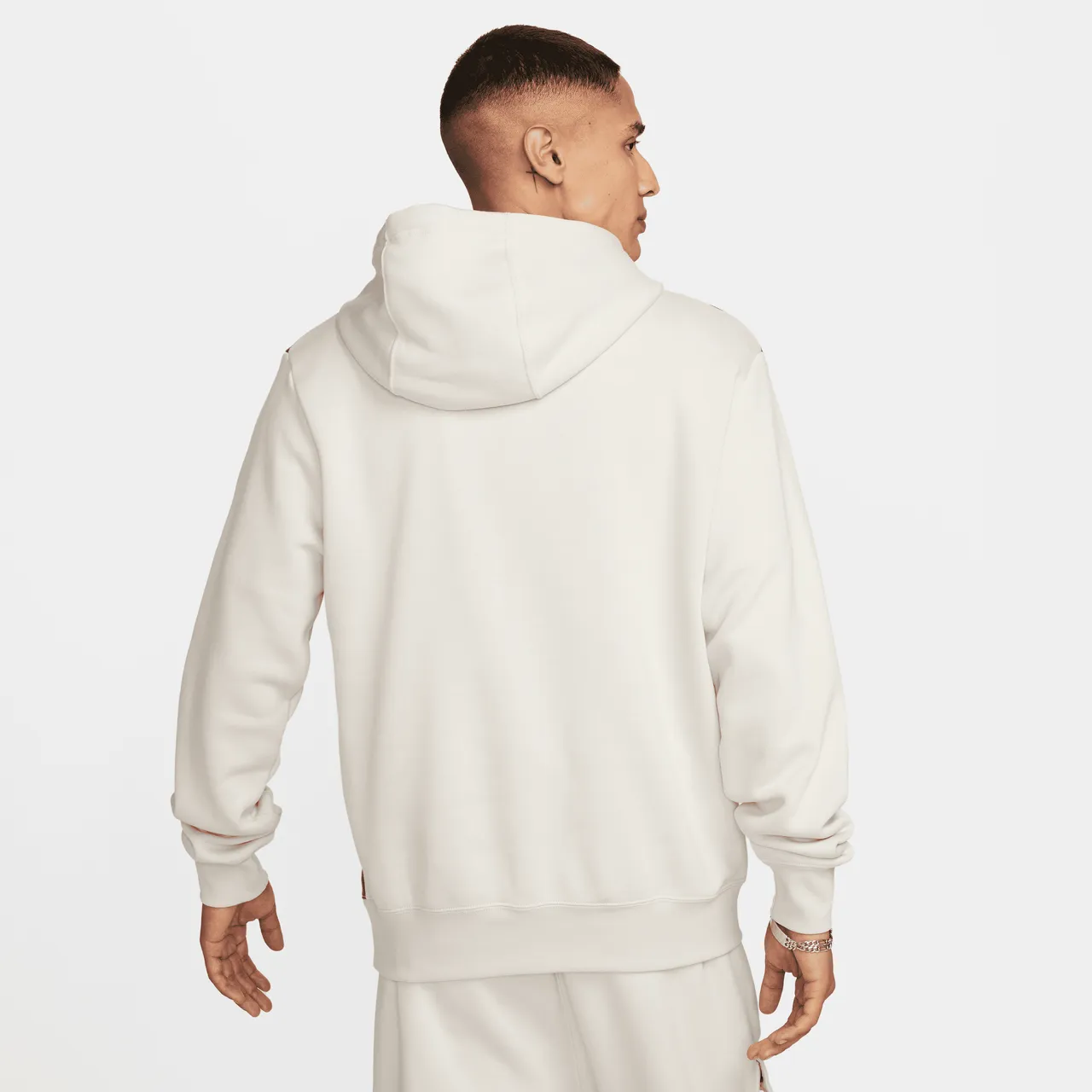 Nike Air Men's Pullover Fleece Hoodie - Brown - Cotton