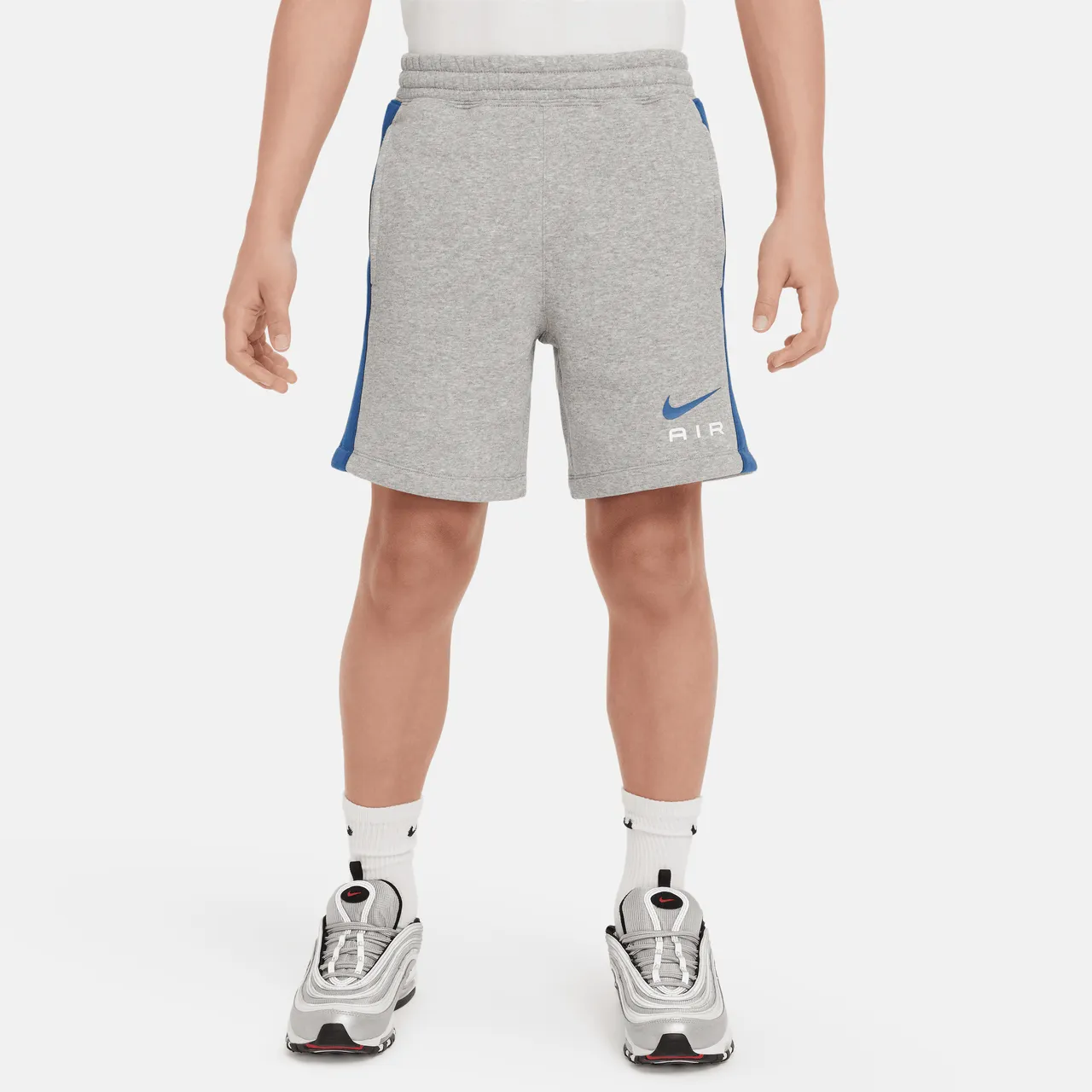 Nike Air Older Kids' (Boys') Fleece Shorts - Grey - Polyester