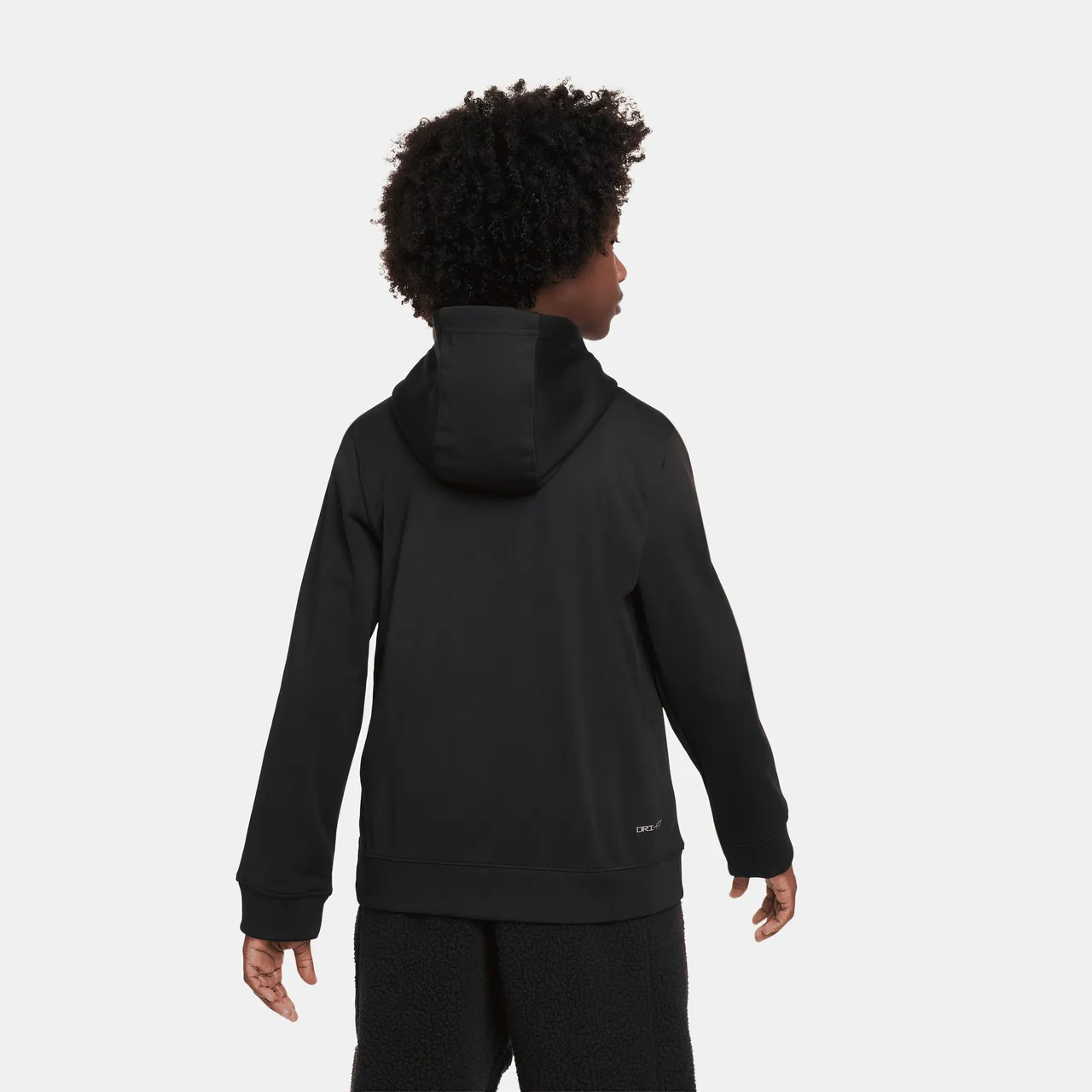Nike Air Older Kids' (Boys') Full-Zip Hoodie - Black - Polyester