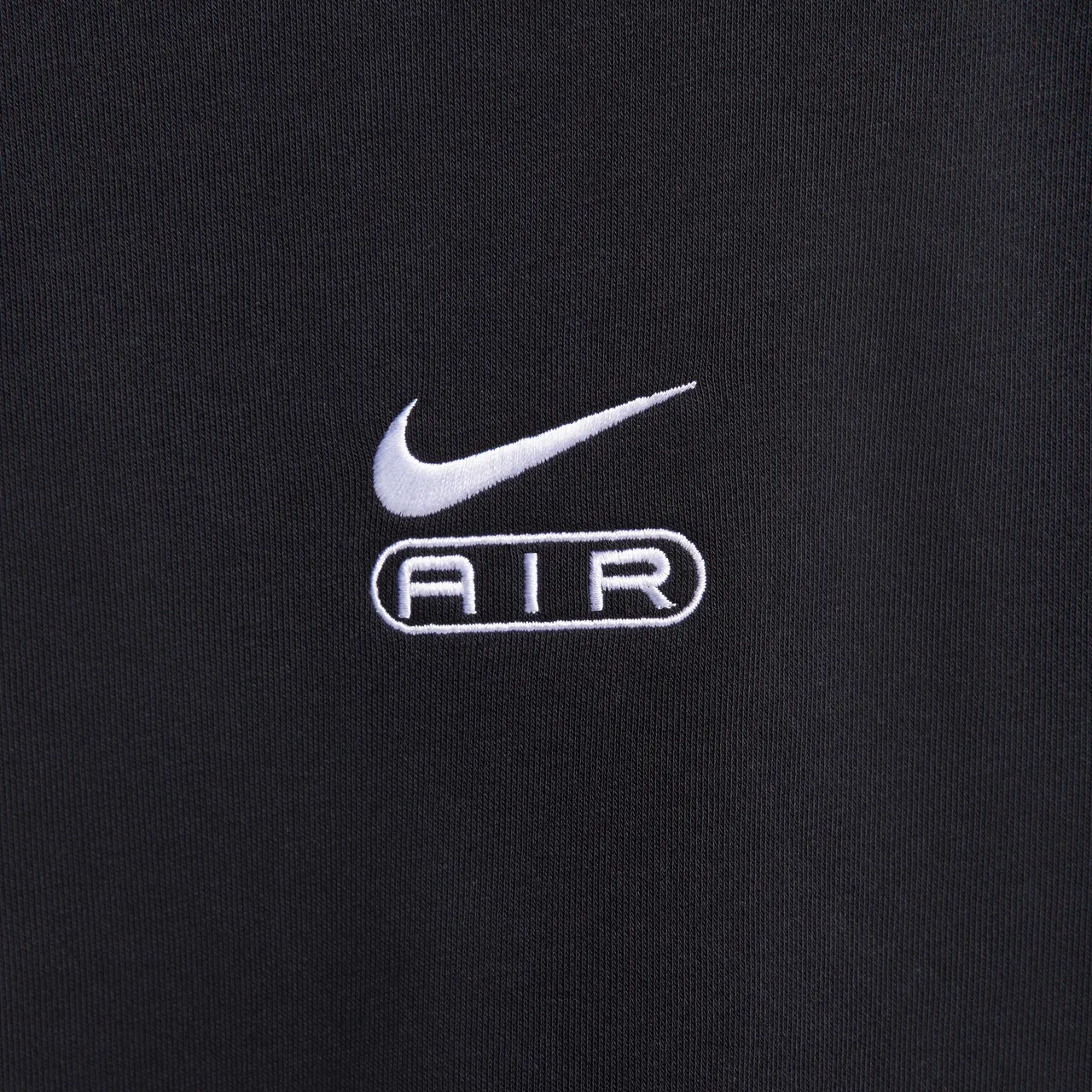 Nike Air Women's Over-Oversized Crew-Neck French Terry Sweatshirt - Black - Polyester