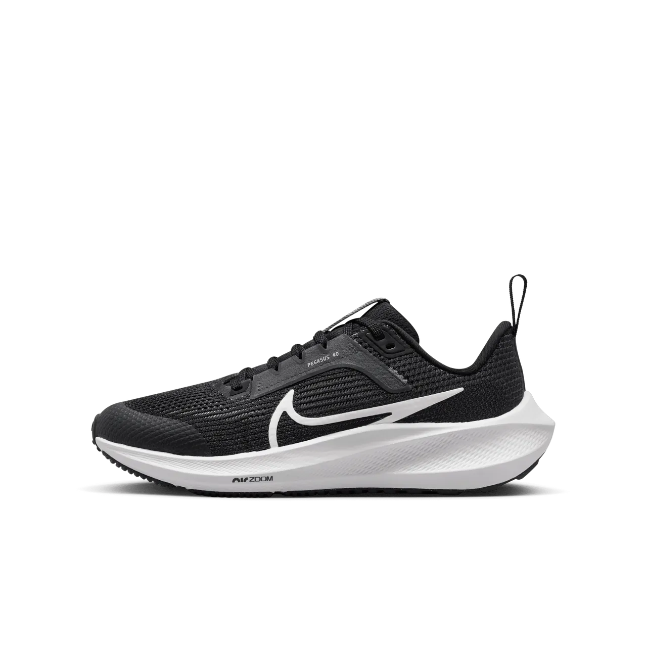 Nike Air Zoom Pegasus 40 Older Kids' Road Running Shoes - Black