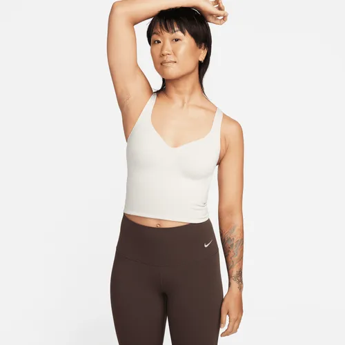 Nike Alate Women's Medium-Support Padded Sports Bra Tank Top - Brown - Polyester