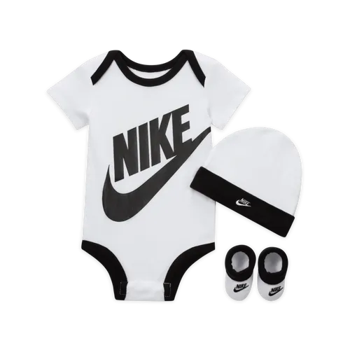Nike Baby (0–6M) 3-Piece Set - White - Cotton