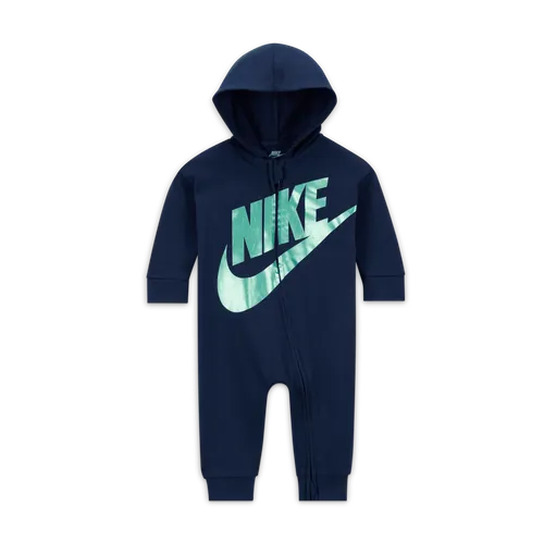 Nike Baby (6-9M) Full-Zip Overalls - Blue - Polyester