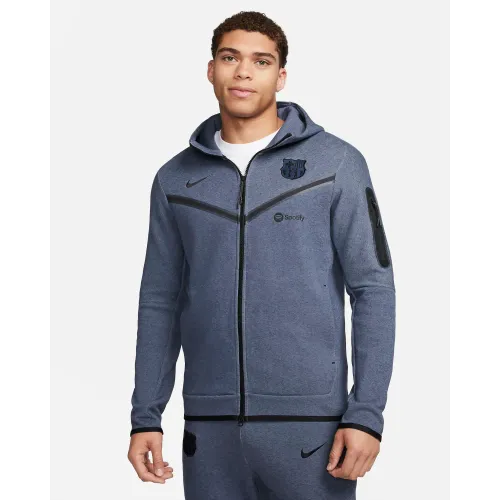 Nike , Barcelona Tech Fleece Training Suit ,Blue male, Sizes: