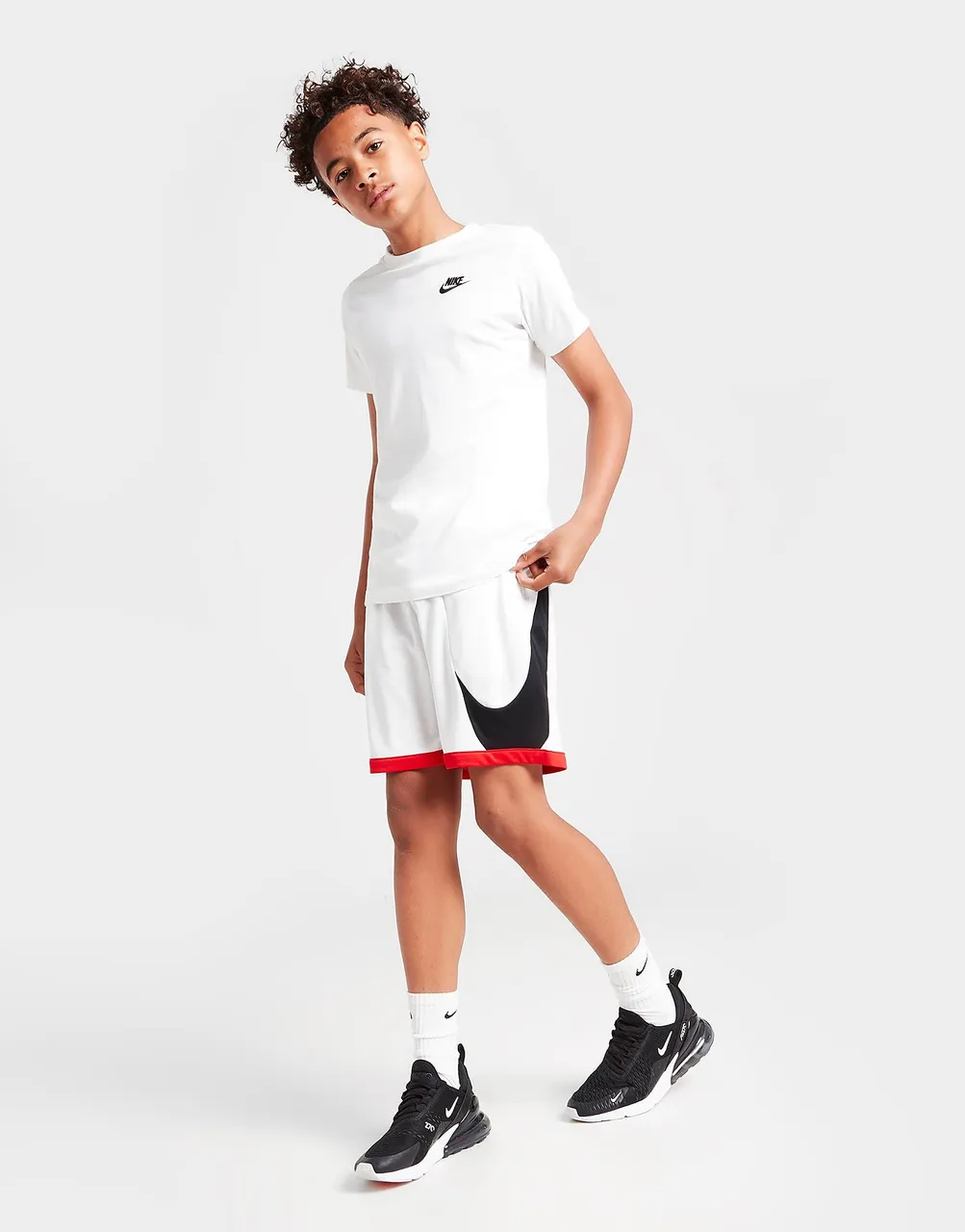Nike Basketball Shorts Junior - White