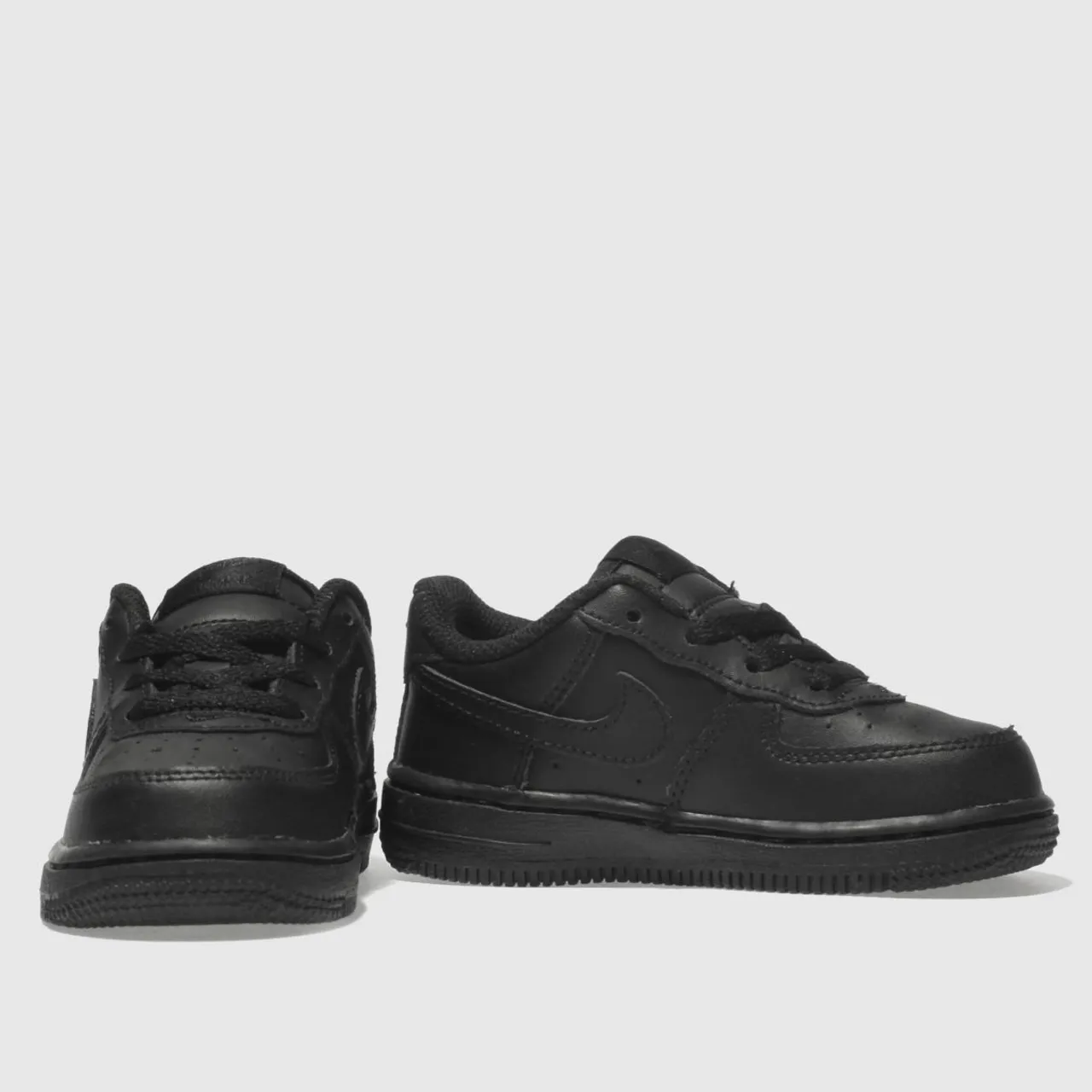 Nike Black Air Force 1 Toddler Trainers