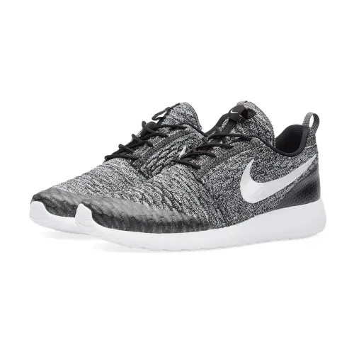 Nike , Black and White Flyknit Sneakers ,Black female, Sizes: